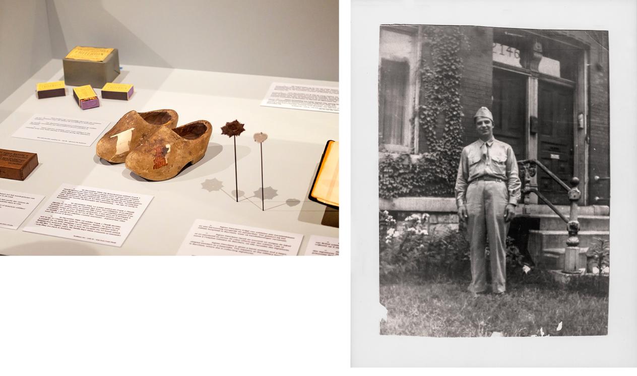 Klompjes en foto van Frank J. Pinelli,1943-1946 (bruikleen van Frank Pinelli)