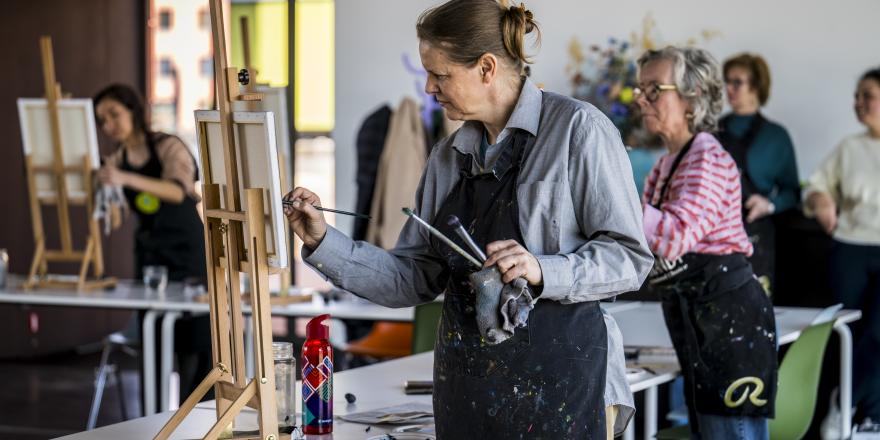 Workshop schilderen in de MASbox