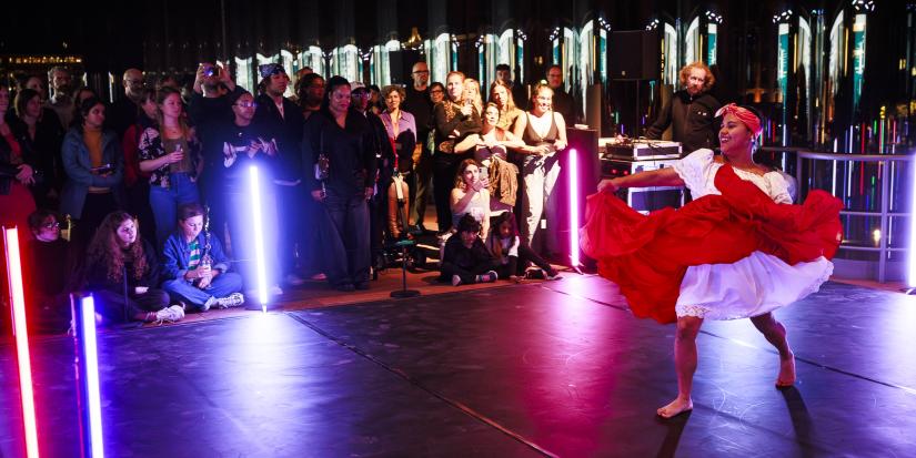 Danseres tango op dansvloer in het MAS