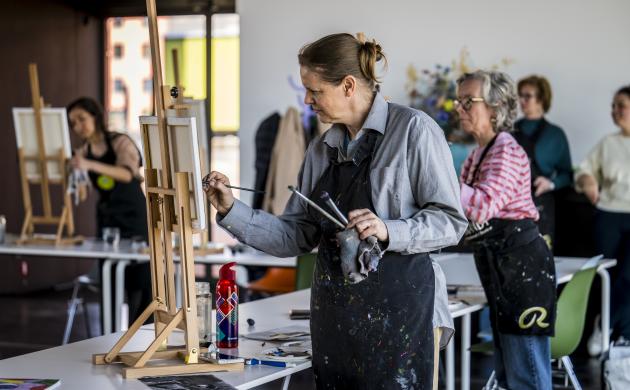 Workshop schilderen in de MASbox