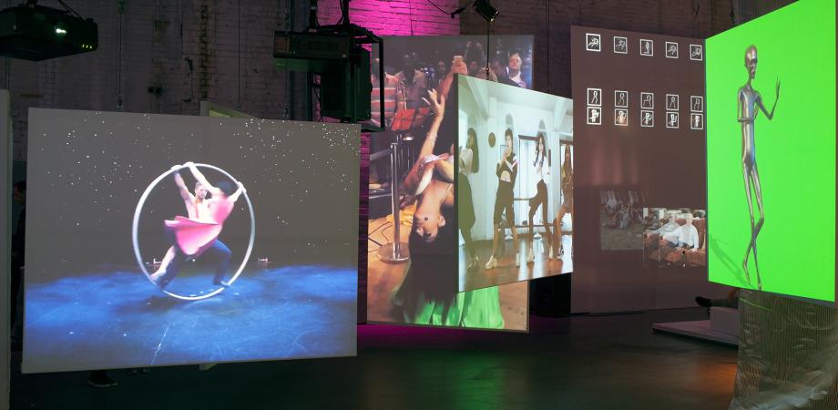 Zicht op installatie in Cinekid AMS