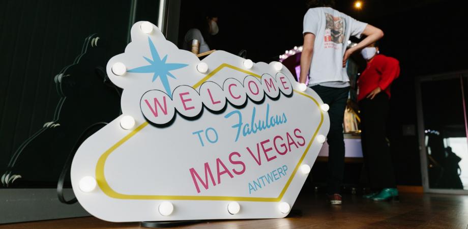 bord met de tekst Welcome to fabulous MAS VEGAS