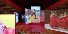zicht op installatie in Vooruit 2021 