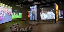 Installation view at Museum Tinguely, Anouk Kruithof, «Universal Tongue», 2018 © 2022 Museum Tinguely