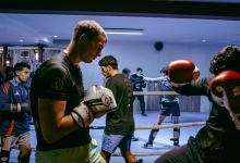 Jongeren in kickboksen